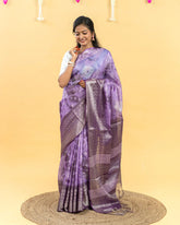 SC2886 - Tissue Saree With Bandhini Work